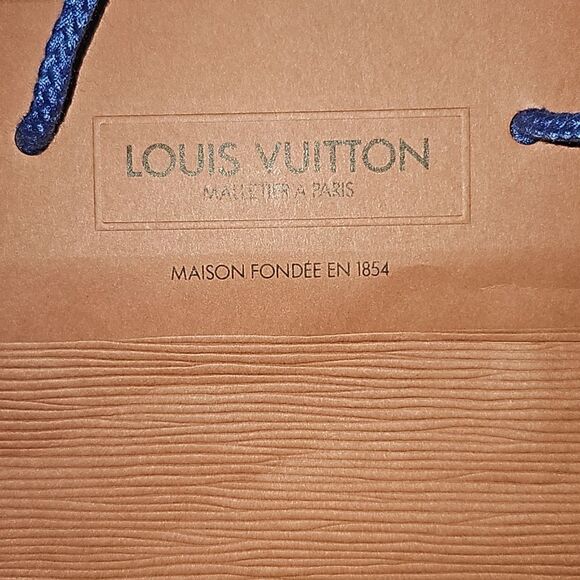 Louis Vuitton Paper Reusable Shopping Bag Brown 12X9X3.5 - Picture 3 of 4